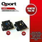 QPORT Q-HEX2 60m HDMI UZATMA CAT5-CAT6,2 Lİ PAKET